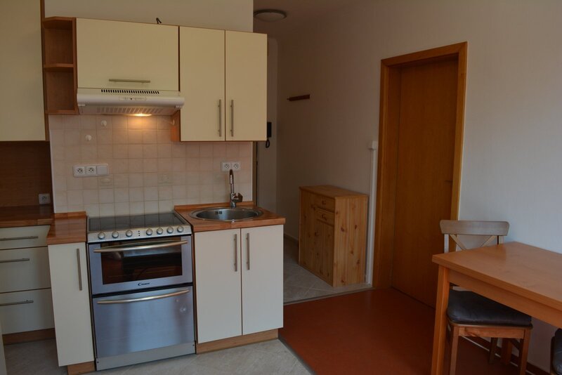 Pronájem zařízeného bytu 2+kk, 36 m2, balkón, Puklicova ul., České Budějovice